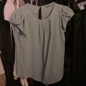 Sage green blouse
